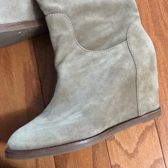 Johnston and Murphy Suede/Leather Fur Boots - Picture 7 of 11